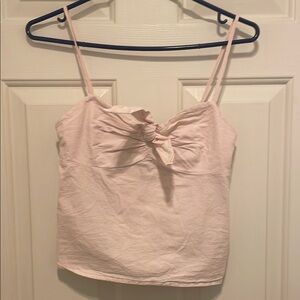 Pink Bow Detail Women's Top